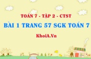Bài 1 trang 57 SGK Toán 7 tập 2 Chân trời sáng tạo